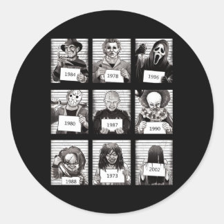 Sticker Rond Halloween légendes Déplaisantes Er Hots Horreur