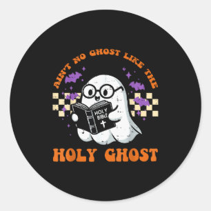 Sticker Rond Halloween n'a pas de fantôme comme le Saint-Esprit