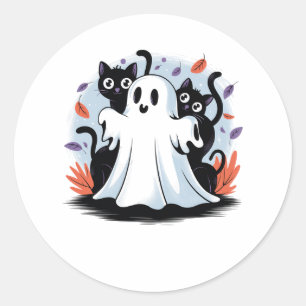 Sticker Rond Halloween Night Prowl