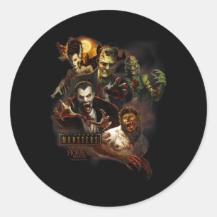 Sticker Rond Halloween Nuits d'horreur HHN Montres universels