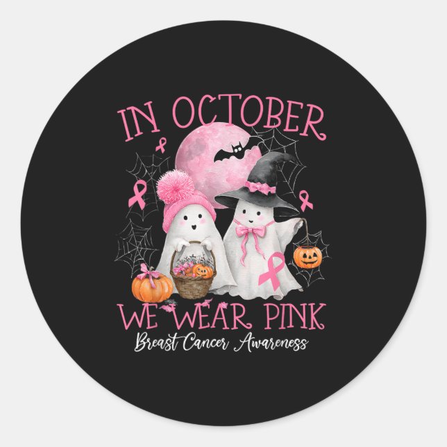 Sticker Rond Halloween October Wear Nk  (Devant)