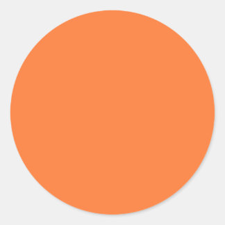 Sticker Rond Halloween orange vif