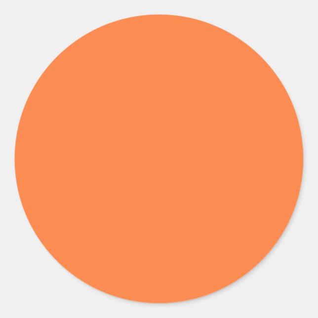 Sticker Rond Halloween orange vif (Devant)
