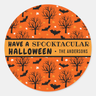 Sticker Rond Halloween personnalisées Éffrayantes et chauves-