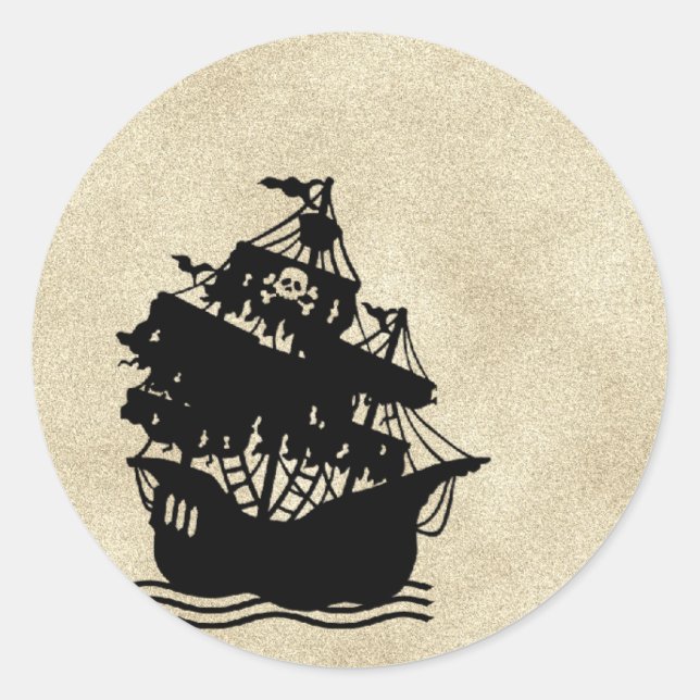 Sticker Rond Halloween Pirates Cove (Devant)