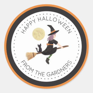 Sticker Rond Halloween spelllié