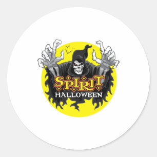 Sticker Rond Halloween Spirit