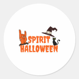 Sticker Rond Halloween Spirit
