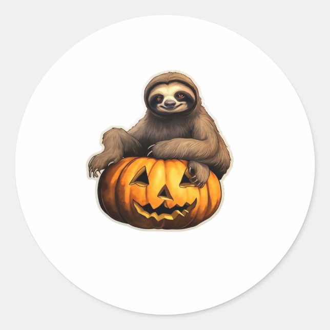 Sticker Rond Halloween sur le thème de la fente T-shirt surdime (Devant)