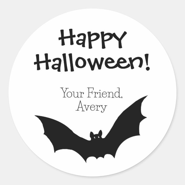 Sticker Rond Halloween sur mesure (Devant)
