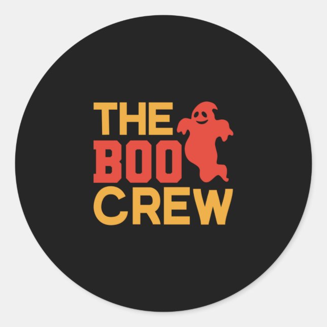 Sticker Rond Halloween The Boo Crew (Devant)