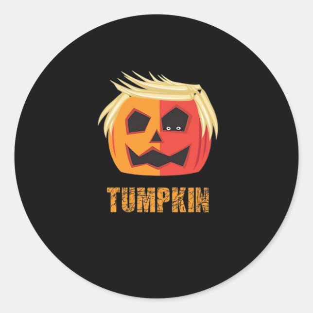 Sticker Rond Halloween Trumpkin (Devant)