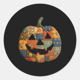 Sticker Rond Halloween vintage Halloween Joué Halloween automne