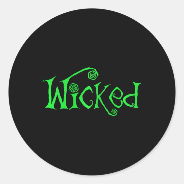 Sticker Rond Halloween Wicked Witch Fun Costume costume cadeau (Devant)