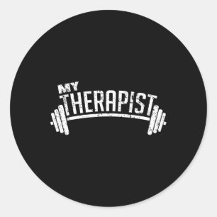 Sticker Rond Haltère Musculation Musculation Haltère