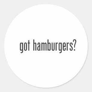 Sticker Rond hamburgers