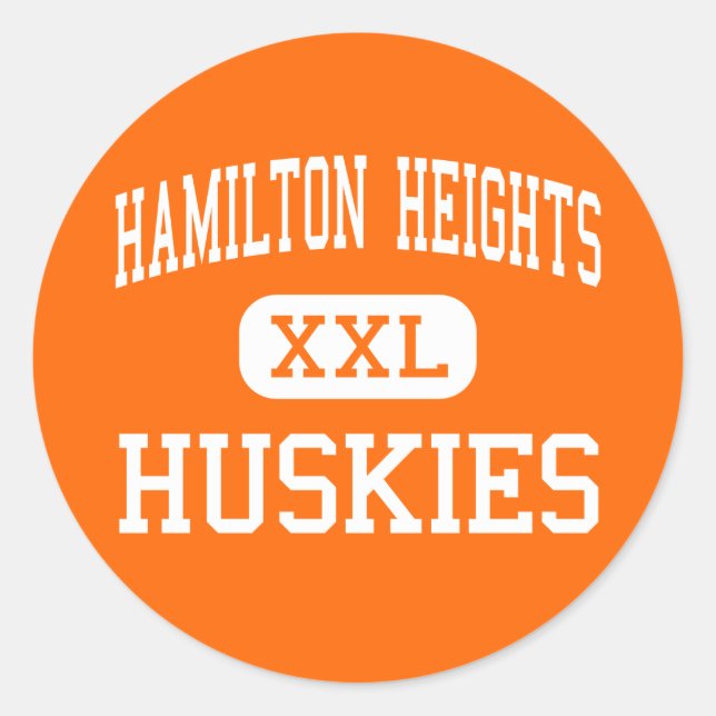 Sticker Rond Hamilton Heights - Huskies - High - Arcadia (Devant)