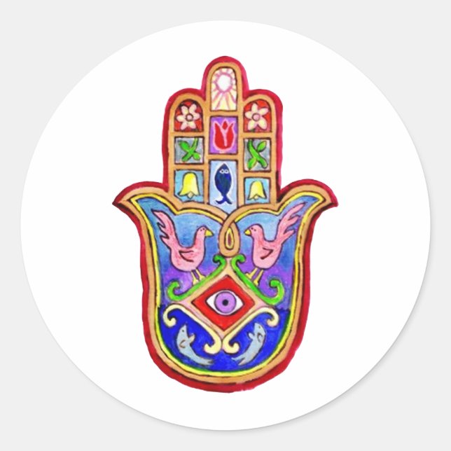 Sticker Rond Hamsa (Devant)