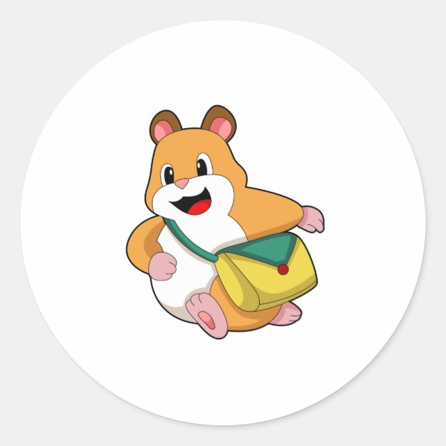 Sticker Rond Hamster avec sac.PNG (Devant)