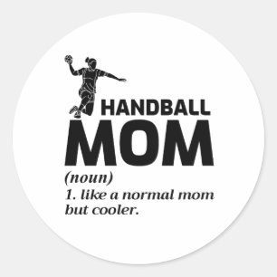 Sticker Rond Handball Team sport Sport intérieur Goalkeeper