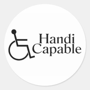 Sticker Rond Handicapable