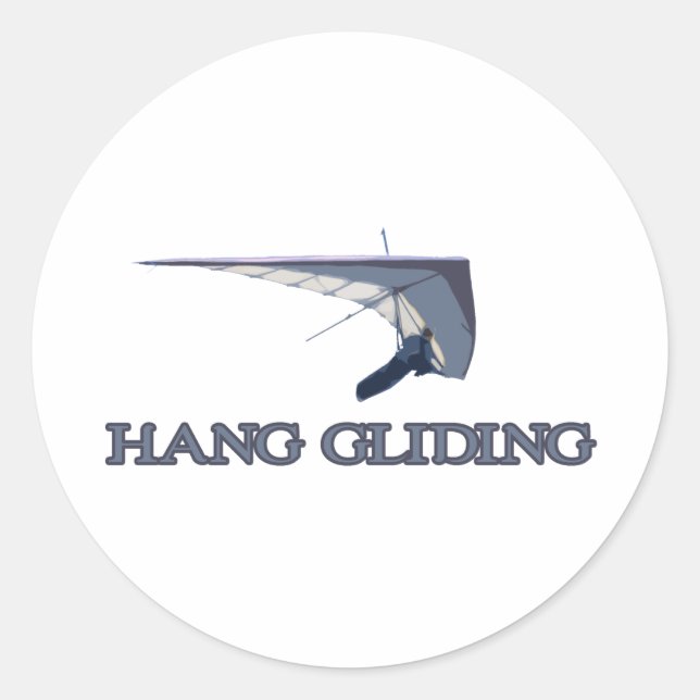 Sticker Rond Hang Gliding (Devant)