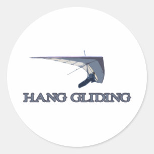 Sticker Rond Hang Gliding
