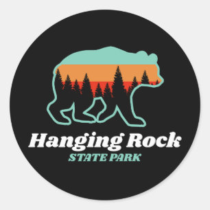 Sticker Rond Hanging Rock State Park North Carolina NC Bear
