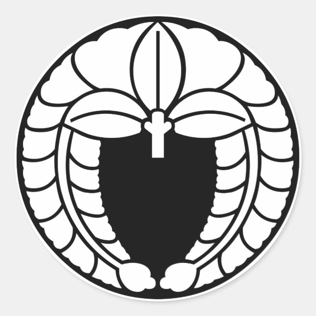 Sticker Rond Hanging wisteria in rice cake (Devant)