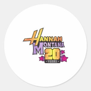 Sticker Rond Hannah montana 20 ans de la première de la série