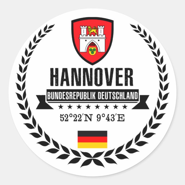 Sticker Rond Hanovre (Devant)