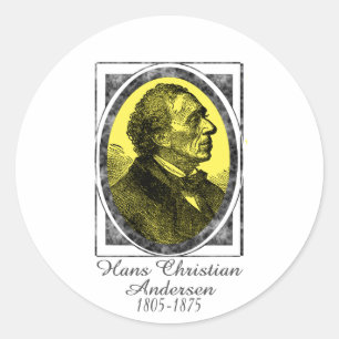 Sticker Rond Hans Christian Andersen