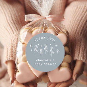 Sticker Rond Happy Camper Merci