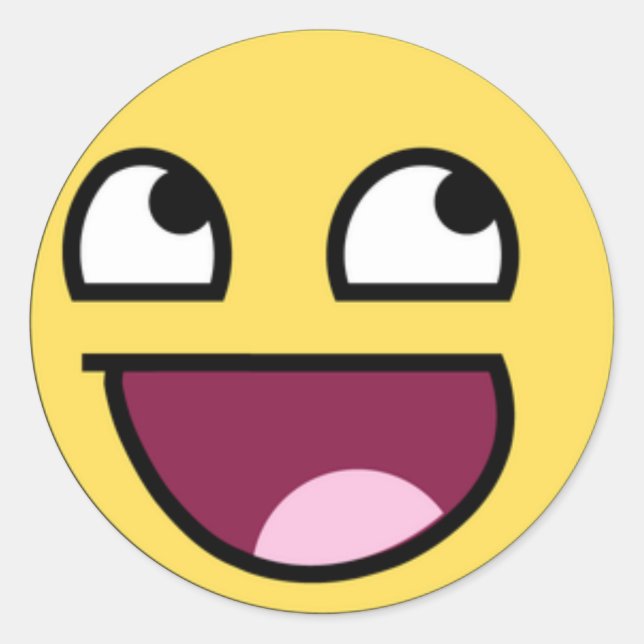 Sticker Rond Happy Faic (Devant)