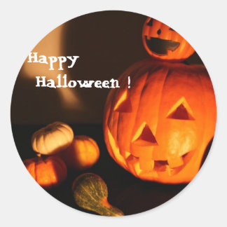 Sticker Rond Happy Halloween !