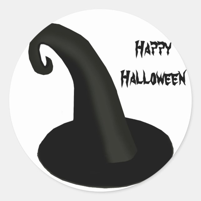 Sticker Rond Happy Halloween Enveloppe Seals (Devant)