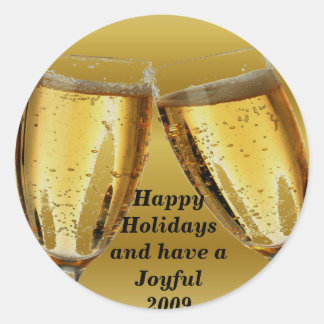 Sticker Rond Happy Holidays_Sticker