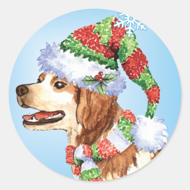 Sticker Rond Happy Howliday Bretagne (Devant)