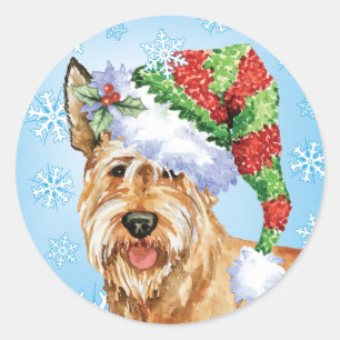 Sticker Rond Happy Howlidays Berger Picard