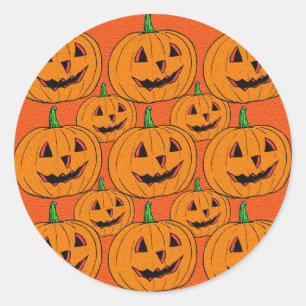 Sticker Rond Happy Jack o Lantern