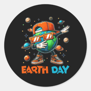 Sticker Rond Happy Jour des terres 2025 Drôle Jour des terres e