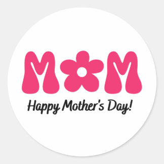 Sticker Rond happy mother's day