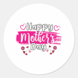 Sticker Rond Happy Mother's Day 2025 Tshirt pour Femmes Maman G