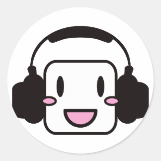 Sticker Rond Happy_Music