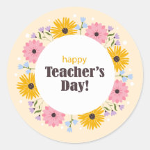 Happy Teacher's Day Wild Flowers