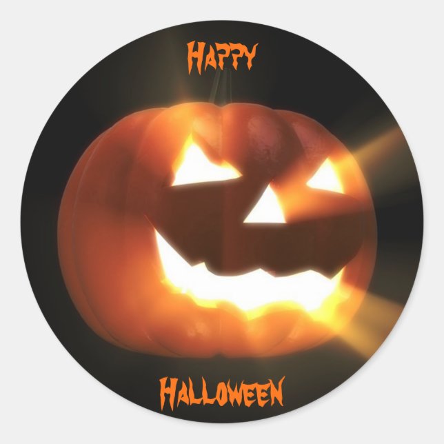 Sticker Rond HappyHalloween (Devant)