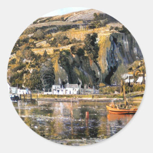 STICKER ROND HARBOUR BARMOUTH WALES