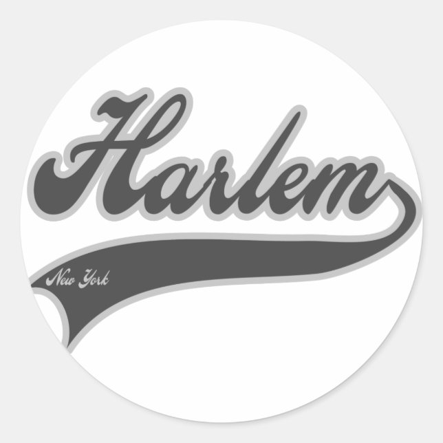 Sticker Rond Harlem New York (Devant)