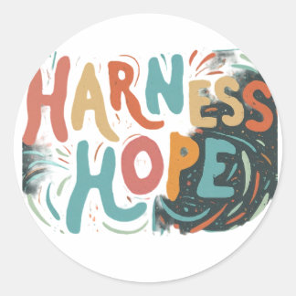 Sticker Rond Harnais Hope