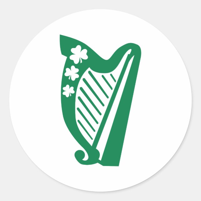 Sticker Rond harpe irlandaise (Devant)
